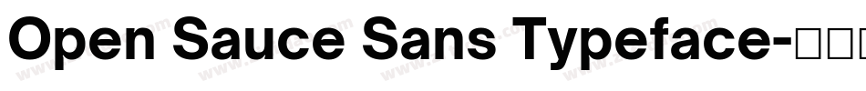 Open Sauce Sans Typeface字体转换